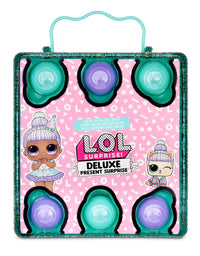 LOL Surprise Deluxe Present Surprise with Limited Edition Doll, and Pet, Teal - Adorable Fashion Doll and Colorful Doll Accessories in Giftable Packaging - Birthday Present for Girls Age 4-15 Years
