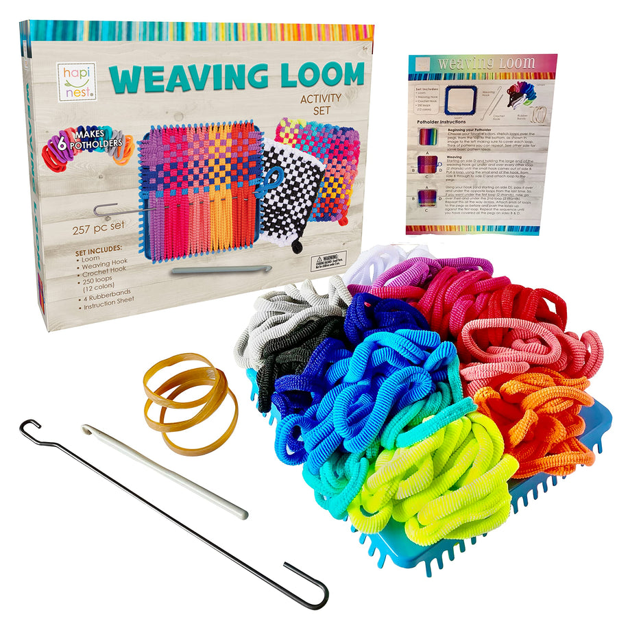 Make Your Own Potholders Weaving Loom Kit Arts and Crafts Kit for Kids Girls and Boys Ages 6 7 8 9 10 11 12 13 Years Old and Up