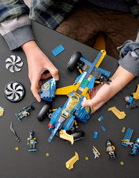 LEGO NINJAGO Ninja Sub Speeder 71752 Building Kit; Amphibious Car Toy with NINJAGO Cole and Jay Minifigures; New 2021 (356 Pieces)
