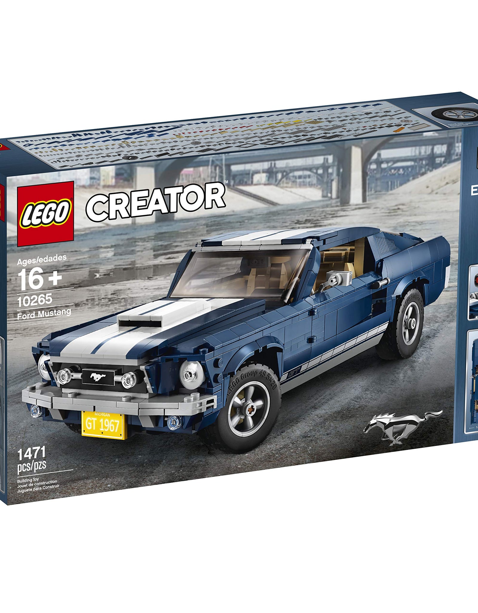 LEGO Creator Expert Ford Mustang 10265 Building Kit (1471 Pieces)