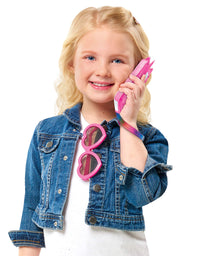 Barbie Unicorn Play Phone Set with Lights and Sounds, Unicorn Phone Case and Wristlet, Toy Cell Phone for Kids, by Just Play , Pink
