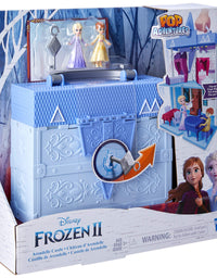 Disney Frozen Pop Adventures Arendelle Castle Playset with Handle, Including Elsa Doll, Anna Doll, & 7 Accessories - Toy for Kids Ages 3 & Up , Blue
