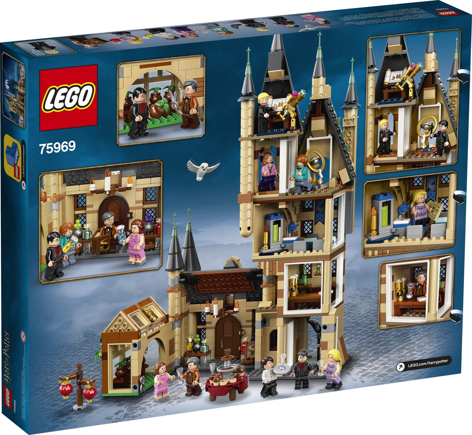 LEGO Harry Potter Hogwarts Astronomy Tower 75969; Great Gift for Kids Who Love Castles, Magical Action Minifigures and Harry Potter and The Half Blood Prince Toys (971 Pieces)
