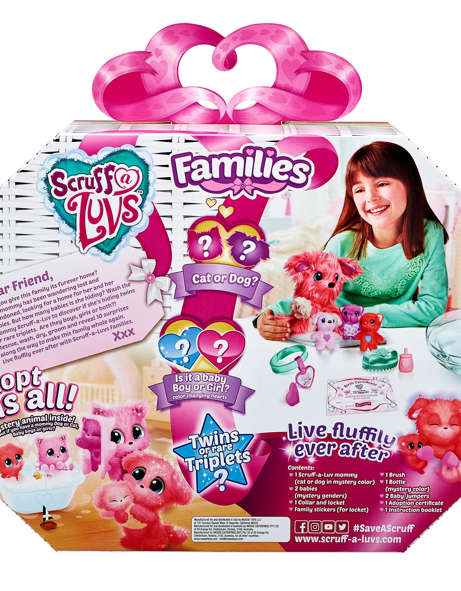 Little Live Pets Scruff-A-Luvs Family | Wash, Dry and Brush to Rescue and Reveal 10 Surprises