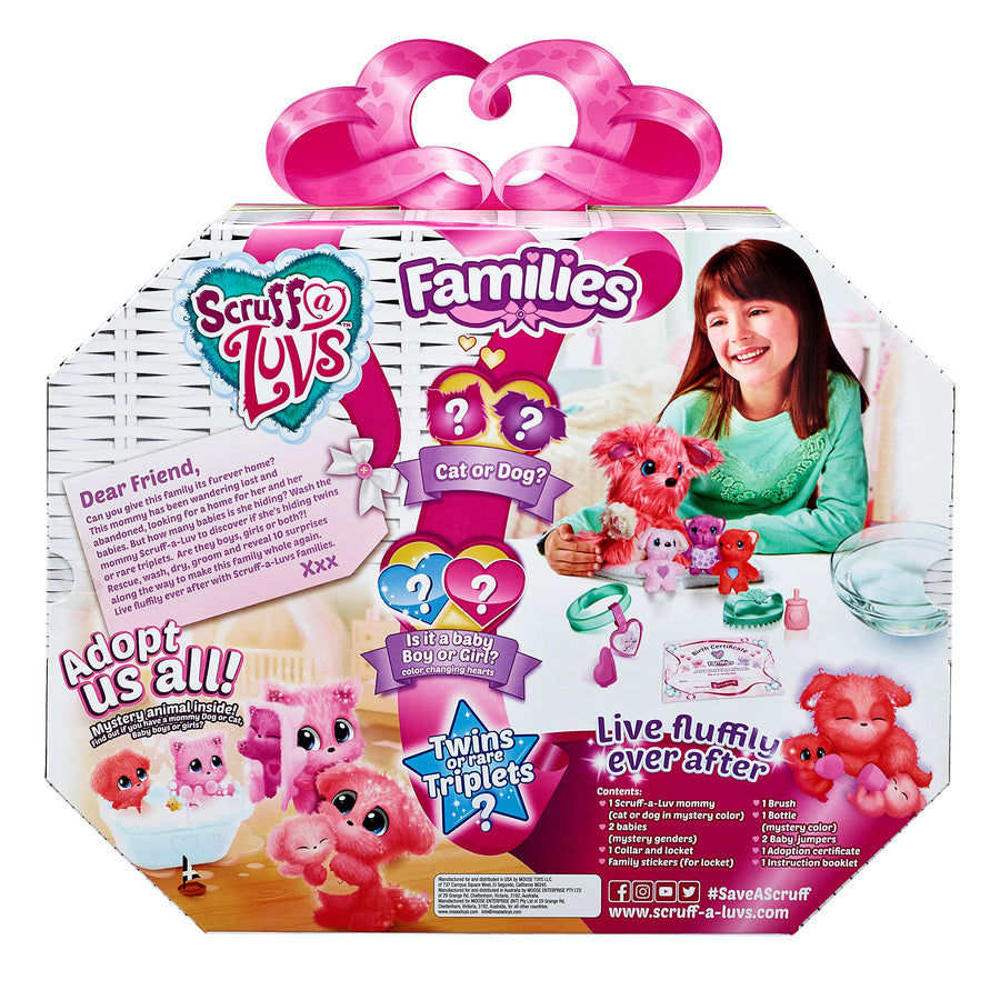 Little Live Pets Scruff-A-Luvs Family | Wash, Dry and Brush to Rescue and Reveal 10 Surprises