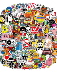 Cool Stickers Decals 106 Pack Random Sticker for Skateboard Helmet Laptop Bicycle Hypebeast Bomb Stickers

