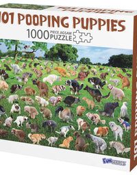 1000 Piece Puzzle, 101 Pooping Puppies, Dogs Pooping Puzzle
