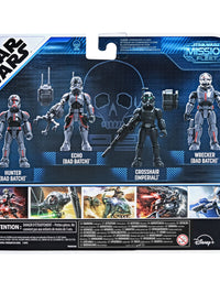 Star Wars Mission Fleet Clone Commando Clash 2.5-Inch-Scale Action Figure 4-Pack with Multiple Accessories, Toys for Kids Ages 4 and Up,F5333
