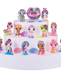 5 Surprise Unicorn Squad Series 2 Mystery Collectible Capsule by ZURU (2 Pack PVC Tube), Purple
