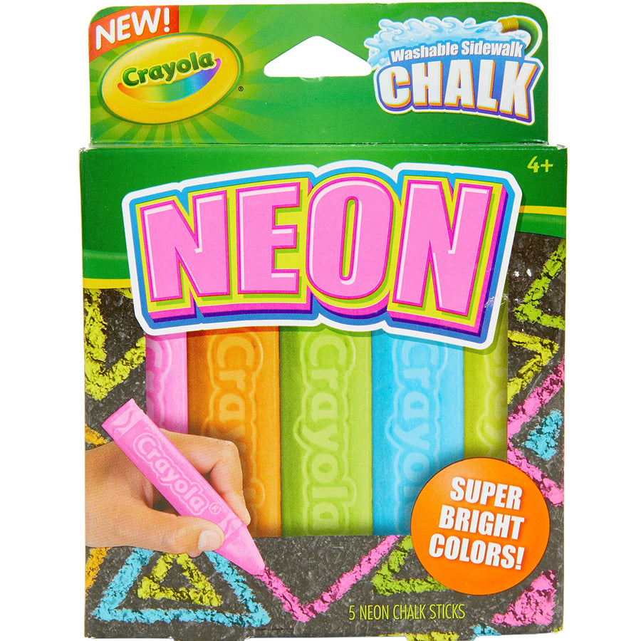 Crayola Outdoor Chalk, Glitter Sidewalk Chalk, Summer Toys, 5 Count