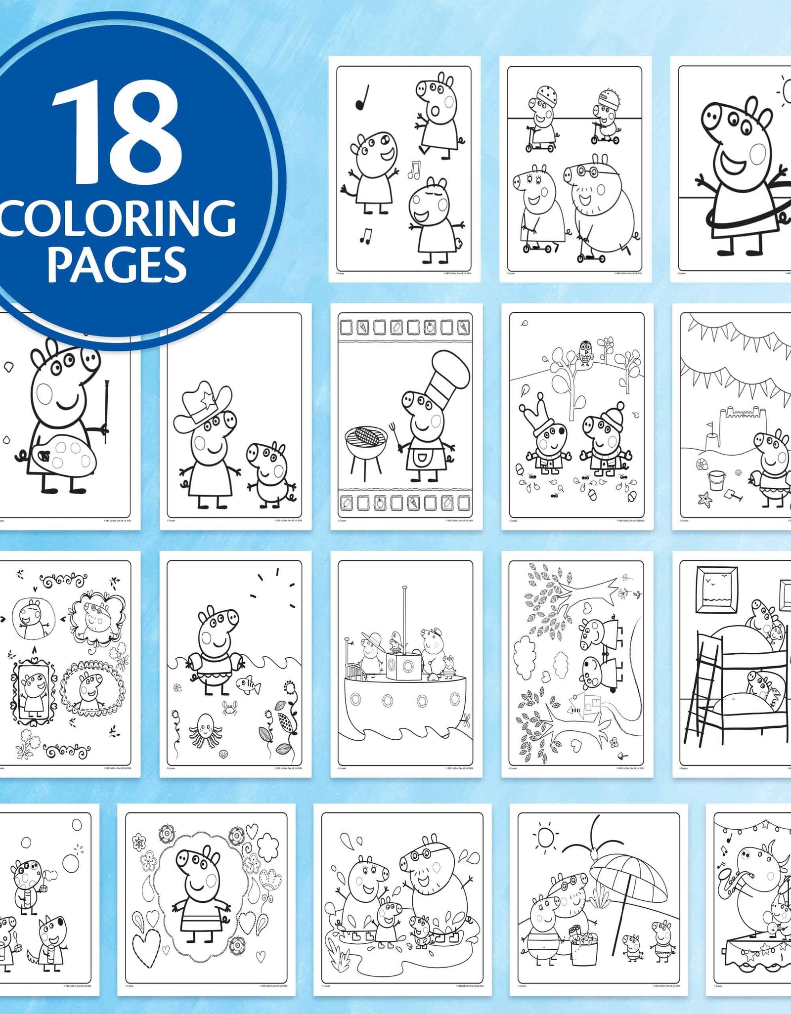 Crayola Peppa Pig Wonder Mess Free Coloring Set, Gift for Kids