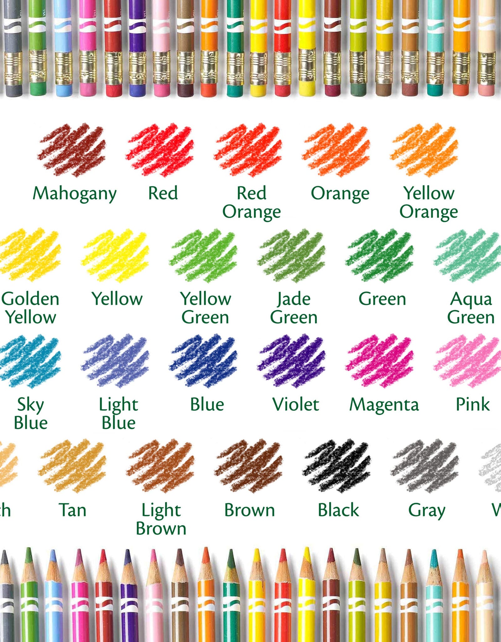 Crayola Erasable Colored Pencils, Kids At Home Activities, 24 Count, Assorted., Long