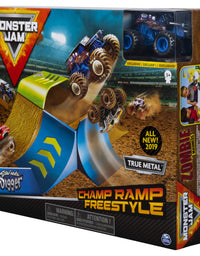 Monster Jam, Official Champ Ramp Freestyle Playset Featuring Exclusive 1:64 Scale Die-Cast Son-uva Digger Monster Truck, Kids Toys for Boys
