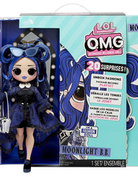 LOL Surprise OMG Moonlight B.B. Fashion Doll - Dress Up Doll Set with 20 Surprises for Girls and Kids 4+
