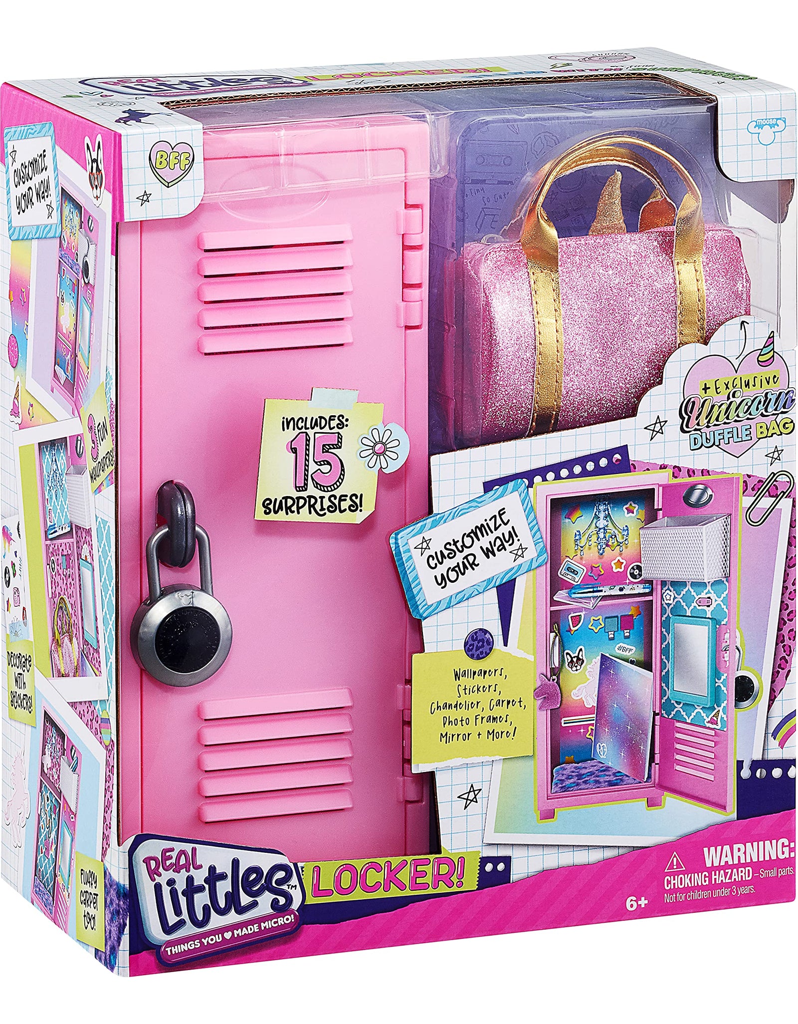 REAL LITTLES - Collectible Micro Locker with 15 Stationary Surprises Inside! (25263)