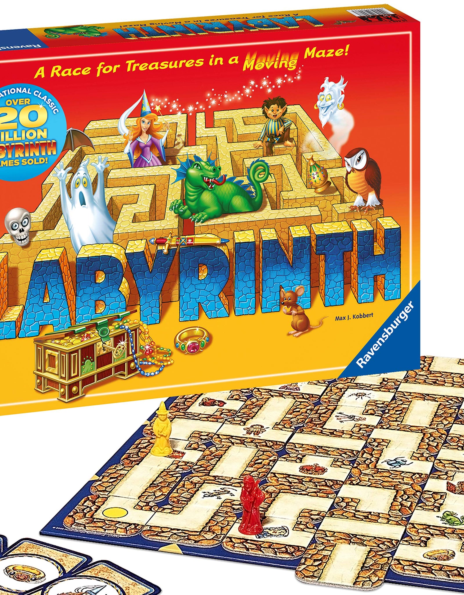 Ravensburger Labyrinth Family Board Game for Kids and Adults Age 7 and Up - Millions Sold, Easy to Learn and Play with Great Replay Value (26448)